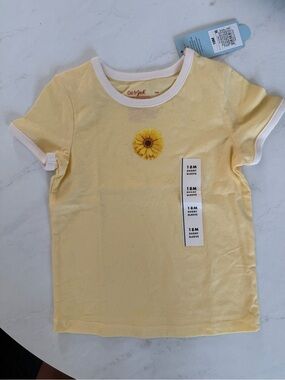 NWT Cat & Jack Sunflower Tee
